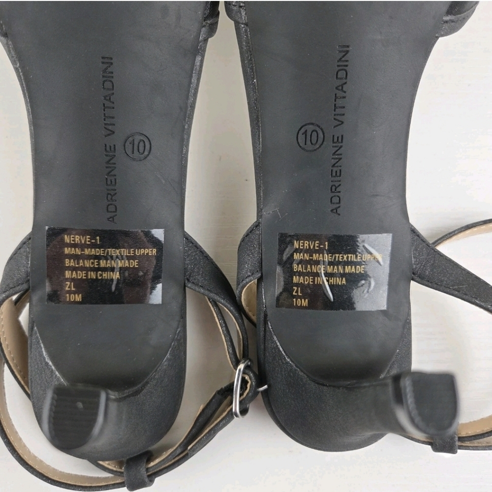 Adrienne‎ Vittadini Shoes Nerve 1 Embellished Pumps Heels Size 10 M Black - Picture 8 of 8